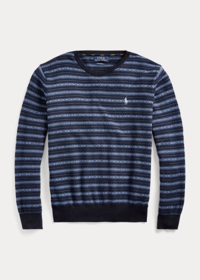 Polo Ralph Lauren Fair Isle Cotton Striktrøje Herre Danmark (ZBTEF7640)